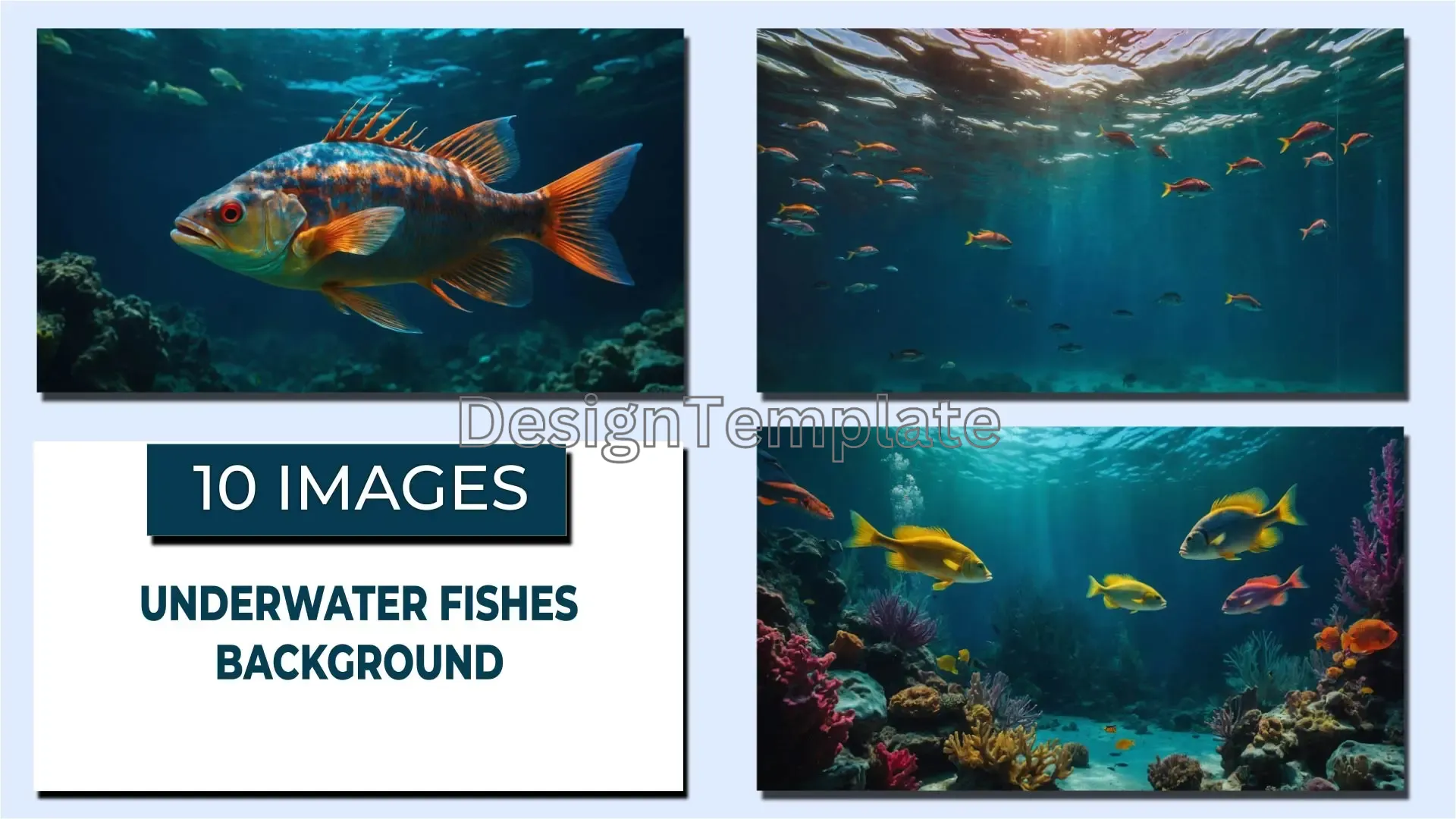 Colorful Reef Life Underwater Fish Background Images image